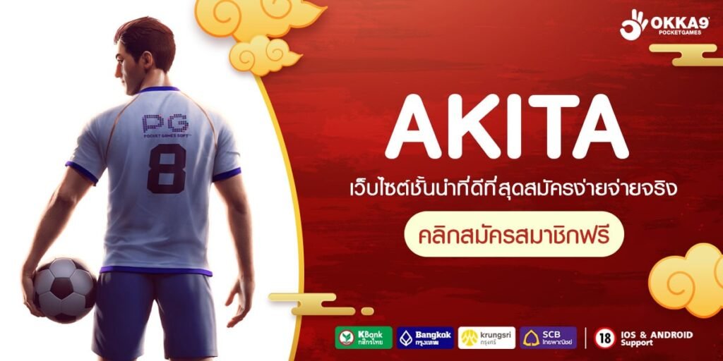 AKITA เว็บสล็อตแตกหนัก รวมเกมครบทุกค่าย จากต่างประเทศ